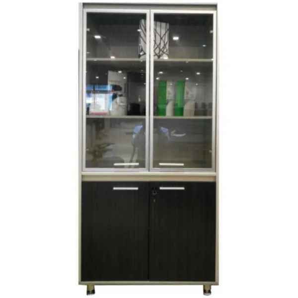 4 Door Ash And Glass Colour File Cabinet (BL306)
