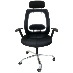 Black Fabric Office Chair (BP850)
