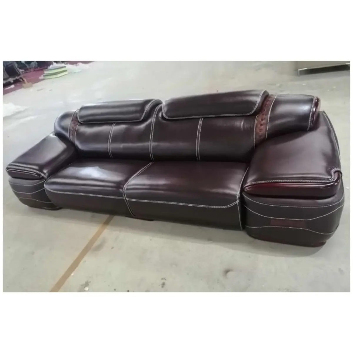 Quality Brown Leather Sofa Chair(SA102A)