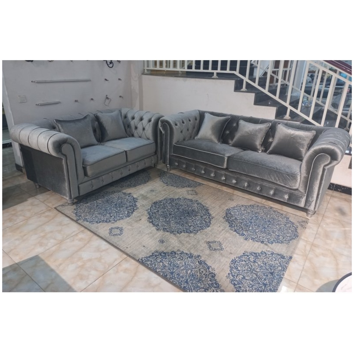 Chesterfield Fabric Sofa (SE410)
