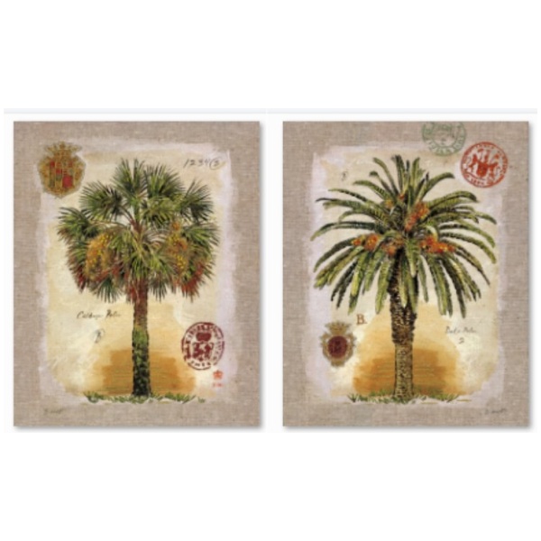 Palm Tree Double Oil Painting (SPJ317-10)