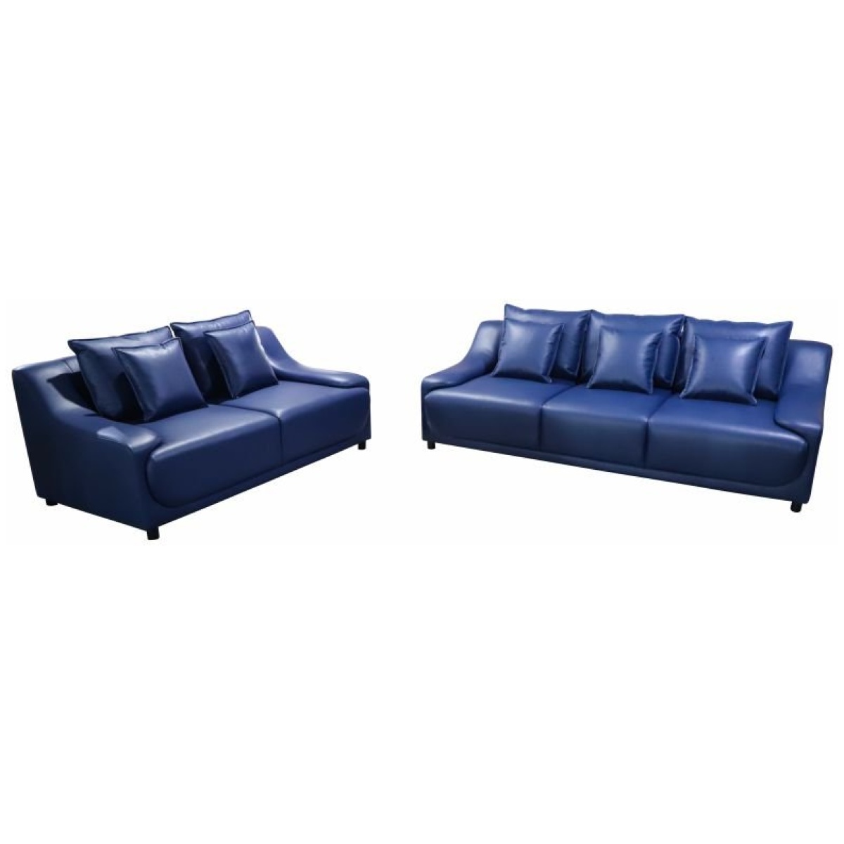 Blue Leather Sofa (SA516)