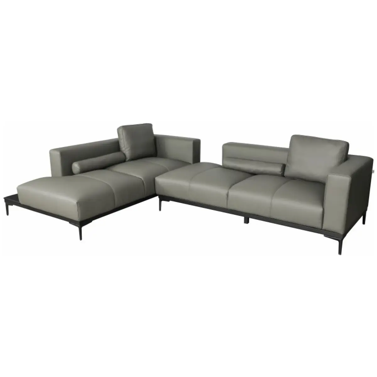 Modern Leather Sectional Sofa (SA498)