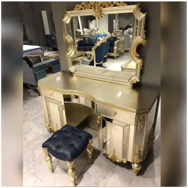 Delong Dressing Table with Stool (BK548)